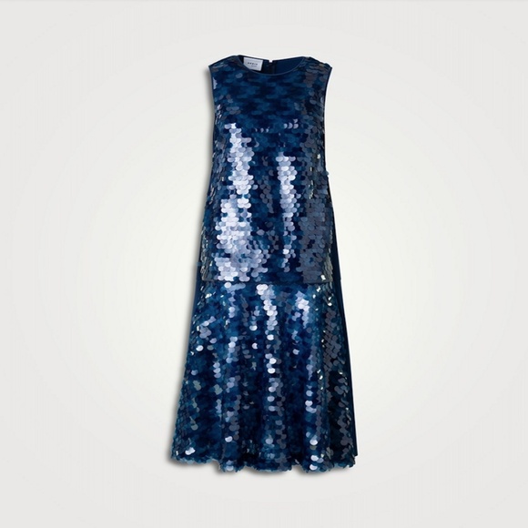 Akris Punto Dresses & Skirts - AKRIS PUNTO BLUE SEQUIN DRESS
